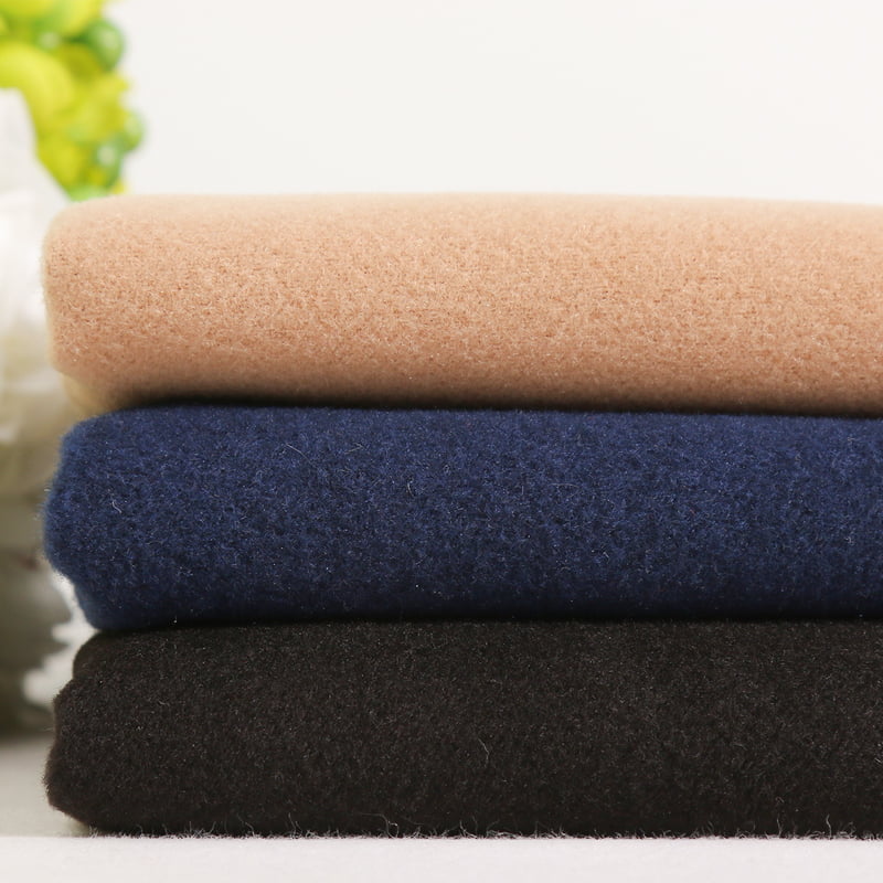FX50081 Tung vikt dubbel sida borstad poly rayon spandex tyg för vinterrock