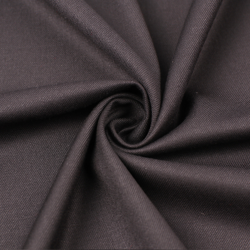 FX50388 rynka resistent mjuk handkänslan polyesterviskos med stretch twill tyg för byxor och blazrar