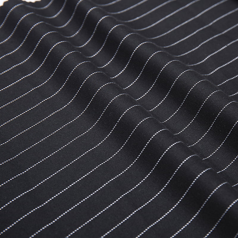 FX55858 Färgglad randdesigngarnfärgad Anpassa TR Spandex Woven Tyg och blazrar