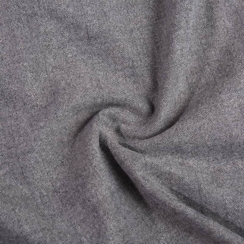 FX54869 Herringben design tung vikt poly viskos ull kashmir blandning tyg för kostym